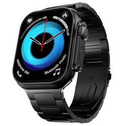 Fire-Boltt Dapper Bluetooth Calling Smartwatch | 2.15 Inch | IPS Tracking | Black Chain | BSW189