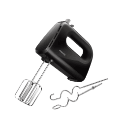 Philips 300 Watt Lightweight Hand Mixer Blender with 5 speed control settings | Black | HR3705/10