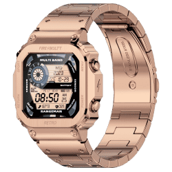 Fire Boltt Retro Smartwatch | 1.54 inch | Bluetooth call | Voice Assistance | Rose Gold  | BSW175