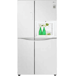 LG 675 L Wi-Fi Inverter Frost-Free Side-by-Side Refrigerator | GC-C247UGLW | White