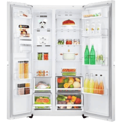 LG 675 L Wi-Fi Inverter Frost-Free Side-by-Side Refrigerator | GC-C247UGLW | White