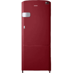 SAMSUNG 192 L Direct Cool Single Door 3 Star Refrigerator | RR20T1Y1YRH/HL | Scarlet Red