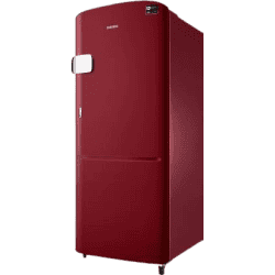 SAMSUNG 192 L Direct Cool Single Door 3 Star Refrigerator | RR20T1Y1YRH/HL | Scarlet Red