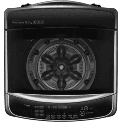 LG 12 kg with Steam and Smart Diagnosis Fully Automatic Top Load with In-built Heater | THD12STB | 6 Motion DD 6 Motion Technology with 6 different types of motions- Scrubbing, Rolling, Stepping, Swing,Tumbling and Filtration, combines the force of water