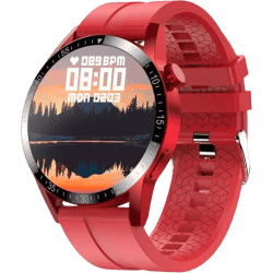 Fire-Boltt Talk Pro Bluetooth Calling Smartwatch | Free Size| Red Strap