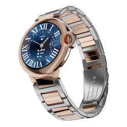 Fire-Boltt Topaz Round Luxury Smartwatch | 1.3 Inch | Rose Gold Silver