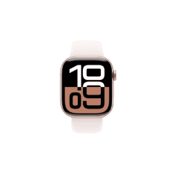 Apple Aluminium Case Sport Band Light Blush Strap |  Watch Series 10 | GPS | 46mm | M/L Rose Gold | MWWU3HN/A