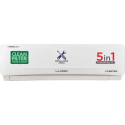 LLOYD 5 In 1 Convertible 2 Ton 5 Star Inverter Split AC | White | I/D-GLS24I5FWGEV