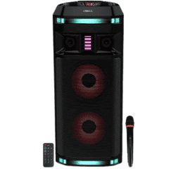 Onix Portable Party Speaker OPS 20 With Wireless Mic 20 W Bluetooth Speaker Mono Channel | Black