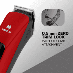 Havells BT5111C Cordless Beard Trimmer | Red