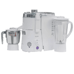 SUJATA Powermatic Plus, Juicer Mixer Grinder, 900 Watts | 2 Jars | White