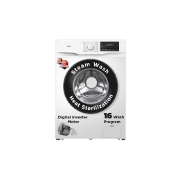 TCL Fully Automatic Front Load Washing Machine | 6.5 kg |  In built Heater | White | TWF65-P6S