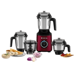 Atomberg Zenova Mixer Grinder | 4 Jars | 550 W | Red Wine
