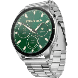 Fastrack Dezire FX1 Pro Smartwatch  |  AMOLED Display | 1.43 inch | Silver Metal