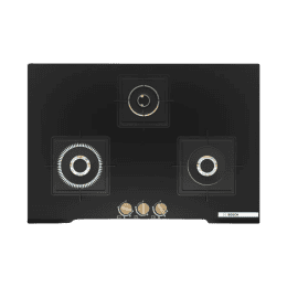 BOSCH Tempered glass Automatic Hob | 3 Burners | Black | PND7B6G20I