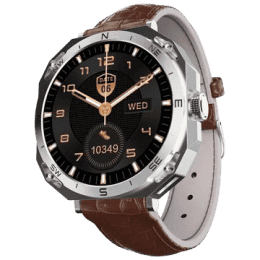 boAt Enigma Z20 Amoled Smartwatch with Bluetooth Calling | Brown Leather