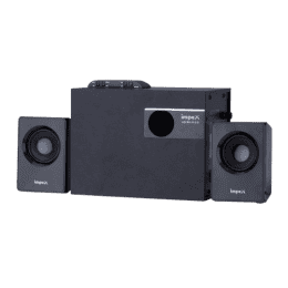 Impex Micro Plus Bluetooth Speaker | 2.1 Channel Multimedia Speaker System | 20 W | Remote Function | Black