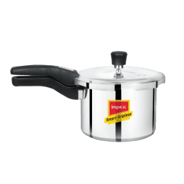 Impex Norma Smart D3 Pressure Cooker | 2.5L | Dripless Aluminium with Smart Spillage Control | Silver