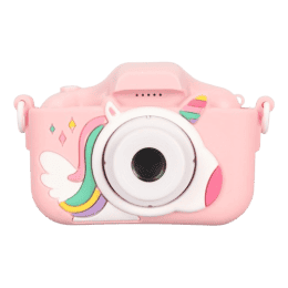 Childrens Fun Paw Camera | 40MP Kids Camera 2in IPS Screen with Front Rear Dual Camera | Fun Photography for Teens | Peach