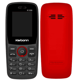 Karbonn K109i Keypad Mobile Phone | Black Red