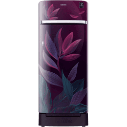 Samsung Direct Cool Single Door Refrigerator | 215 L | Base Stand Drawer | Paradise Bloom Purple | RR23D2H259R/HL