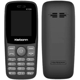 Karbonn K109i Keypad Mobile Phone | Black Grey