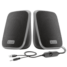 Lapcare Twiny 2 Computer Speaker | Grey | LUS-204