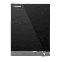 Aquaguard Slimtech Glass UV Storage Copper Water Purifier |  3L | Active Copper Zinc Booster | Black & Silver