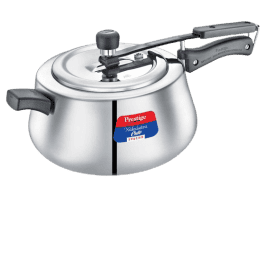 Prestige Nakshatra Inner Lid Induction Bottom Pressure Cooker |  5 L | Stainless Steel | Silver | 20149