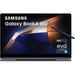 Samsung Galaxy Book4 360 2 in 1 Laptop | Intel Core 5 120U | 16 GB | 512 GB SSD |  Gray | NP750QGK LG1IN