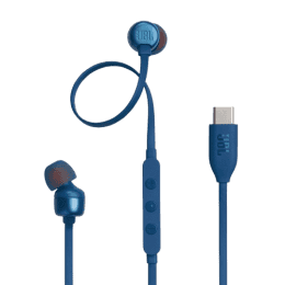 JBL Tune 310C Wired Hi Res In Ear Earphones | 3 Button EQ | Blue | JBLT310CBLU