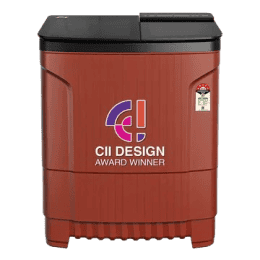 Godrej Edge Ultima Semi Automatic Top Load Washing Machine | WSEDGE ULT 80 5.0 DB2M CSRD | 8 kg | 5 Star | Crystal Red