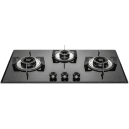 Kaff ALN 783 Glass Automatic Hob | 3 Burner | Black