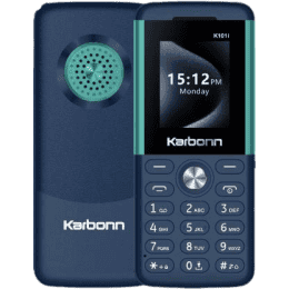 Karbonn K101i Dual SIM Keypad Mobile | 32GB | Blue and Light Blue
