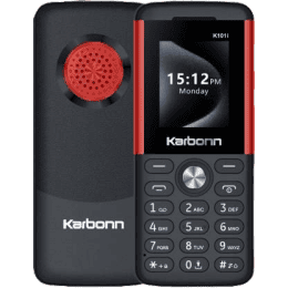Karbonn K101i Dual SIM Keypad Mobile | 32GB | Black and Red