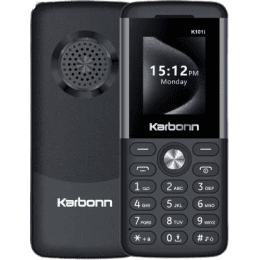 Karbonn K101i Dual SIM Keypad Mobile | 32GB | Black Grey