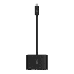 Belkin USB C to VGA Charge Adapter | Black | AVC001BTBK