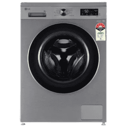 LG WiFi Inverter Fully Automatic Front Load Washing Machine | 8 kg | 5 Star | Smart Diagnosis | Platinum Silver | FHB1208Z4P