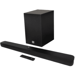 JBL Cinema SB180 Bluetooth Soundbar | 220 W | Wireless Subwoofer | Extra Deep Bass with Remote | Black | JBLSB180BLKIN