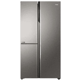 Haier Convertible Side by Side Refrigerator | 598L | 3 Door | 3 Star | Inox Steel | HRT-683ISU1