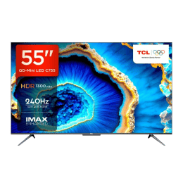 TCL 4K Ultra HD Smart QD Mini LED Google TV | 139 cm (55 inch) | Black | 55C755