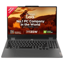 Lenovo LOQ Gaming Laptop | AMD Ryzen 7 7435HS | 24GB | 512GB | NVIDIA RTX 4060 8GB | Luna Grey | 83JC00EHIN
