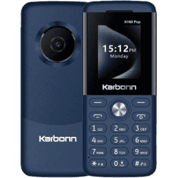 Karbonn K160 Pop Dual SIM Keypad Phone | Dark Blue Black
