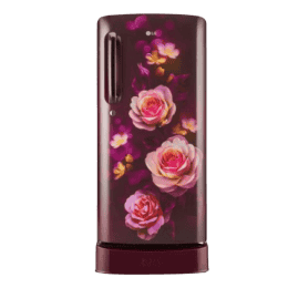 LG Direct Cool Single Door Refrigerator | 185 L | 3 Star | Scarlet Bloom | GL-D201ASBU ASBZEBN
