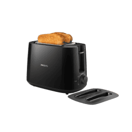 Philips Two slice Pop up toaster with bun warmer | Black | HD2582/90