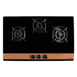 Faber Utopia Hob | 90 cm | 3 Burner | Black | HT 903 BR CI