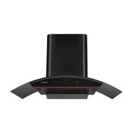 Hafele Renata Curved 90 Wall Mounted Chimney | 90cm | Black