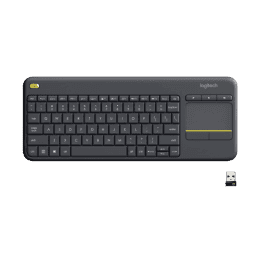 Logitech K400 Plus Wireless Touch Keyboard | Black