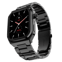 Noise ColorFit Chrome Smart Watch | Amoled | Bluetooth Calling | Elite Black