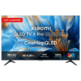Xiaomi X Pro 4K Ultra HD QLED Smart Google TV |  165.1 cm (65 inch) | ElA6006IN